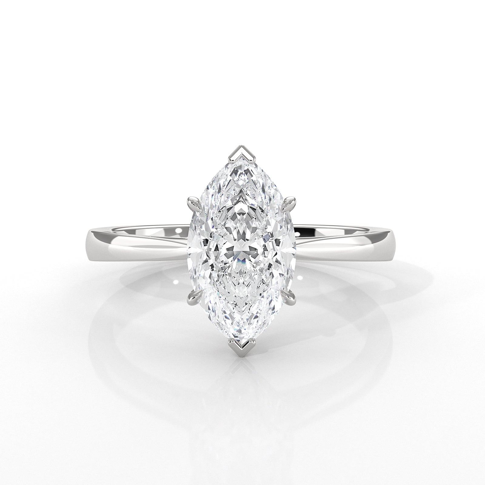 4.5g Princess Prong Setting Lab Grown Diamond Engagement Solitaire Ring IGI Certified 1.00 Ctw.